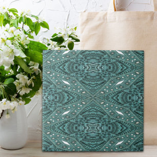 Carreau Western Country mode Turquoise Cuir Turquoise