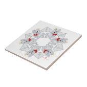 Carreau Westie Ange Flocon de Neige (Côté)