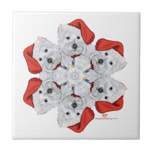 Carreau Westie Snowflake