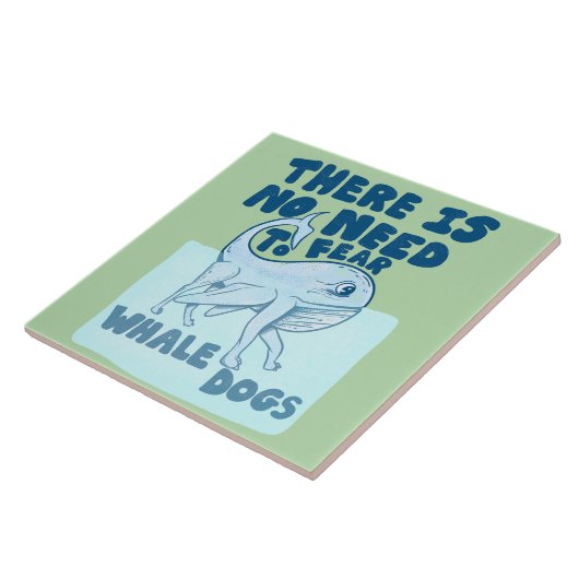 Carreau Whale Dog funny creature (Côté)