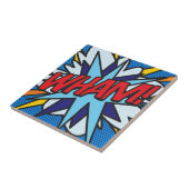 Carreau WHAM Fun Retro Comic Book Pop Art (Côté)