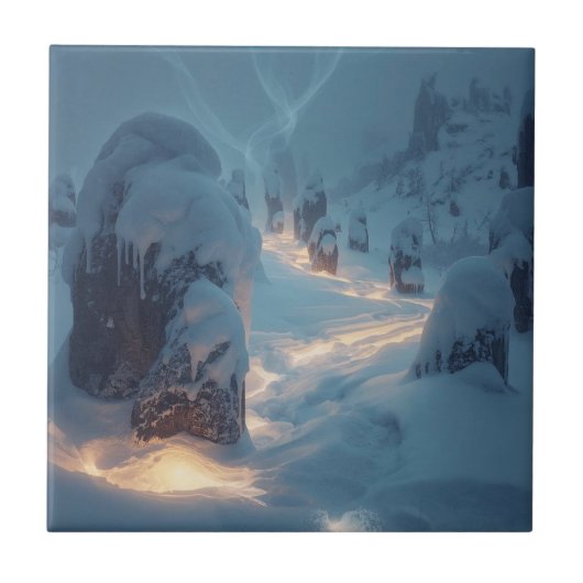 Carreau Where Light Wanders in Winter (Devant)