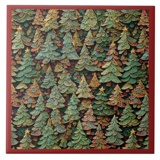 Carreau Whimsey Forêt de Noël (Devant)