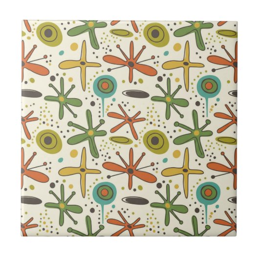 Carreau Whimsical Atomic Era Seamless Pattern #7 ID1224 (Devant)