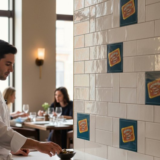 Carreau Whimsical Fish Can Anchovies Kitchen Decor