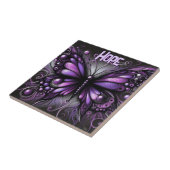 Carreau Whimsical Gothic Butterfly Purple Personalized (Côté)