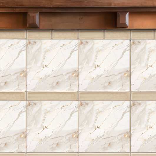 Carreau Whisperpering Winds Faux Marble Tile Impression
