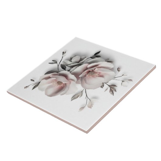 Carreau White Blush 3 D Flower (Côté)