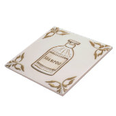 Carreau White Cream & Gold Shampoo Bottle Funny Bathroom (Côté)