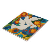 Carreau White Doves Tile (Côté)
