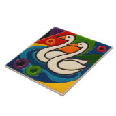 Carreau White Geese Tile (Côté)