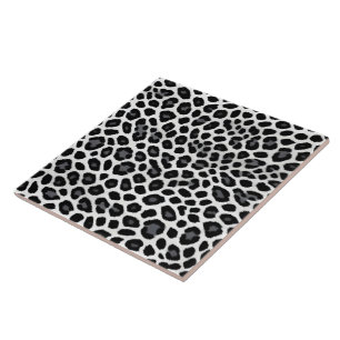 Carreau White Leopard Elegant Populaire Collection de luxe