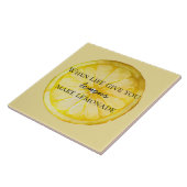 Carreau White Life vous donne une citation de citron (Côté)