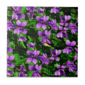 Carreau WI State Flower Bois Violet mosaïque (Devant)