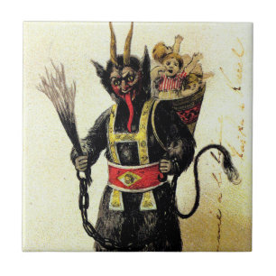 Carreau Wicked Krampus Scary Demon Holiday Christmas Xmas
