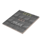 Carreau Wild and Free Let's Go ! : Un voyage de Zebra (Côté)