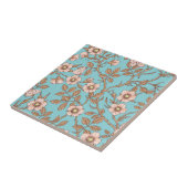 Carreau Wild roses and butterflies /pink/brown/pool (Côté)