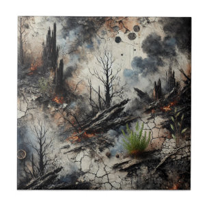 Carreau Wildfire Aftermath Carrelage en céramique artistiq