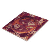 Carreau William * De Morgan Fish Red (Côté)