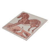 Carreau William De Morgan - Kicking Zebra (Côté)