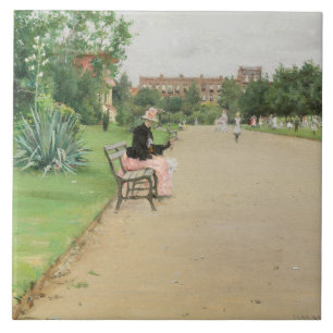 Carreau William Merritt Chase - Un parc municipal
