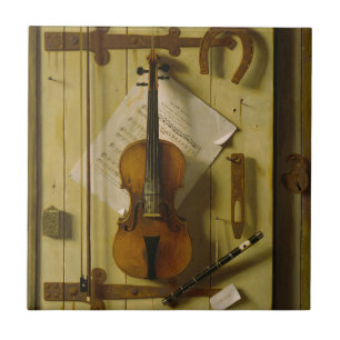 Carreau William Michael Harnett Vieille Musique de Violon