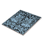 Carreau William Morris 1881 Oiseaux, Motif floral lapin (Côté)