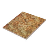 Carreau William Morris Acanthus Brown Feuilles d'automne (Côté)