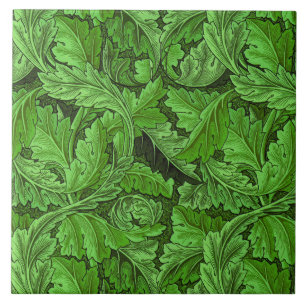 Carreau William Morris Acanthus Leaf en vert