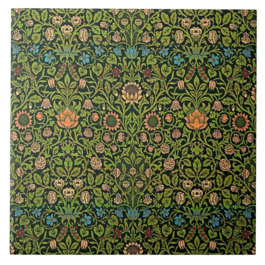 Carreau William Morris - Ancolie, vert foncé, Case-Mate (Devant)