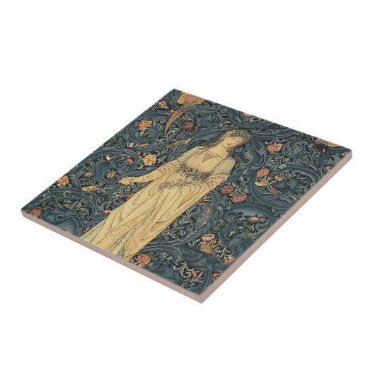 Carreau William Morris antique Flora (Côté)