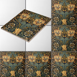 Carreau William Morris Antique Honeysuckle Motif Floral