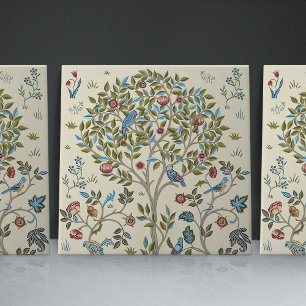 Carreau William Morris Arbre Kelmscott Art Nouveau Oiseaux