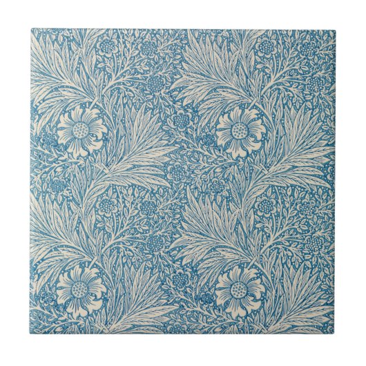 Carreau William Morris - Art Nouveau Blue Marigold (Devant)