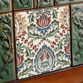 Carreau William Morris Art Nouveau Floral Victorian Repro