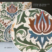 Carreau William Morris Art Nouveau Floral Victorian Repro
