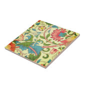 Carreau William * Morris Art Nouveau Vert rose bleu rose (Côté)