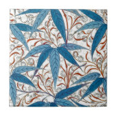 Carreau William Morris Bamboo Imprimer, Denim Blue & White (Devant)