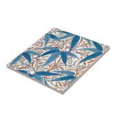 Carreau William Morris Bamboo Imprimer, Denim Blue & White (Côté)