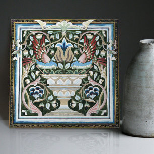 Carreau William Morris Birds Garden Flowers Art Nouveau