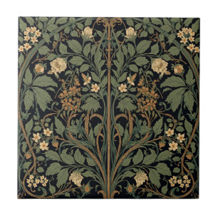 Carreau William Morris Blackthorn Art Nouveau floral