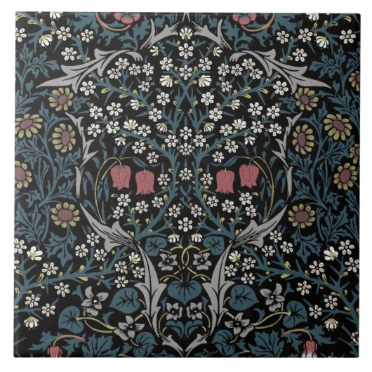 Carreau William Morris Blackthorn Floral Art Nouveau (Devant)