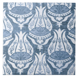 Carreau William Morris Bleu Motif Floral Classique