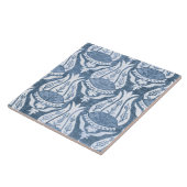 Carreau William Morris Bleu Motif Floral Classique (Côté)