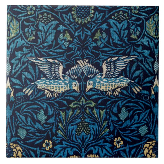 Carreau William Morris Blue Birds Tapestry Classic (Devant)