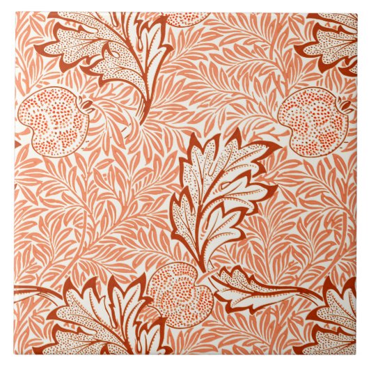 Carreau William Morris Botanical Apple Design (Devant)