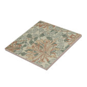 Carreau William * Morris Botanique Rose Vert | (Côté)