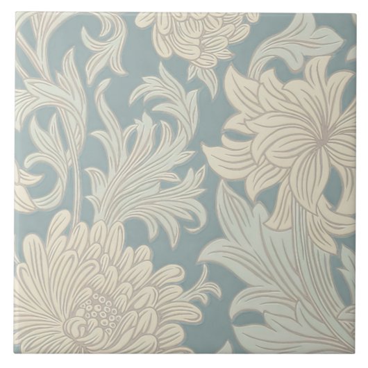 Carreau William Morris Chrysanthemum Motif (Devant)
