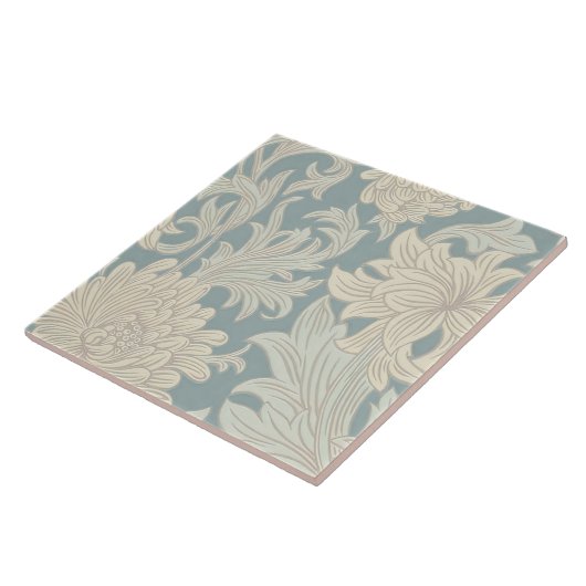 Carreau William Morris Chrysanthemum Motif (Côté)
