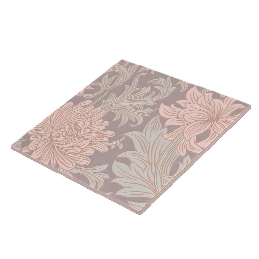 Carreau William Morris Chrysanthemum Motif Carrelage en cé (Côté)